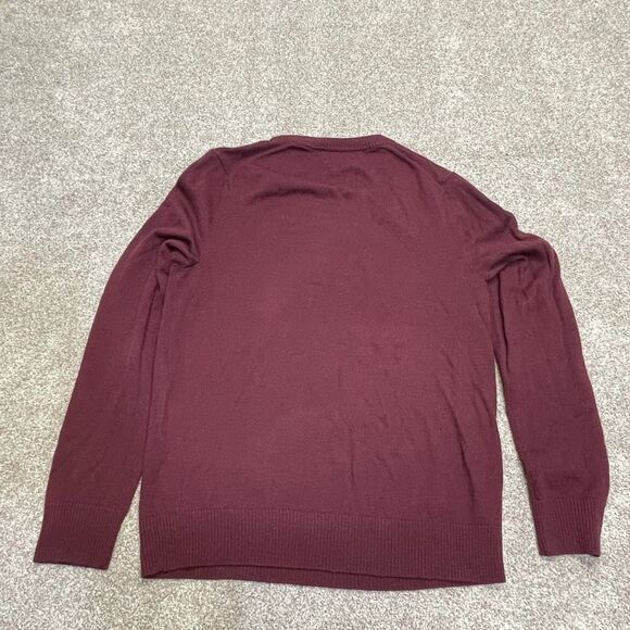 Banana Republic mens v-neck long sleeve sweater sz small extra fine merino wool - Picture 4 of 9